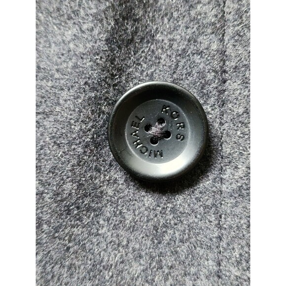 Michael by Michael Kors Womens Wool-Blend Pea Coat Grey Double-Breasted Size S - Picture 8 of 10